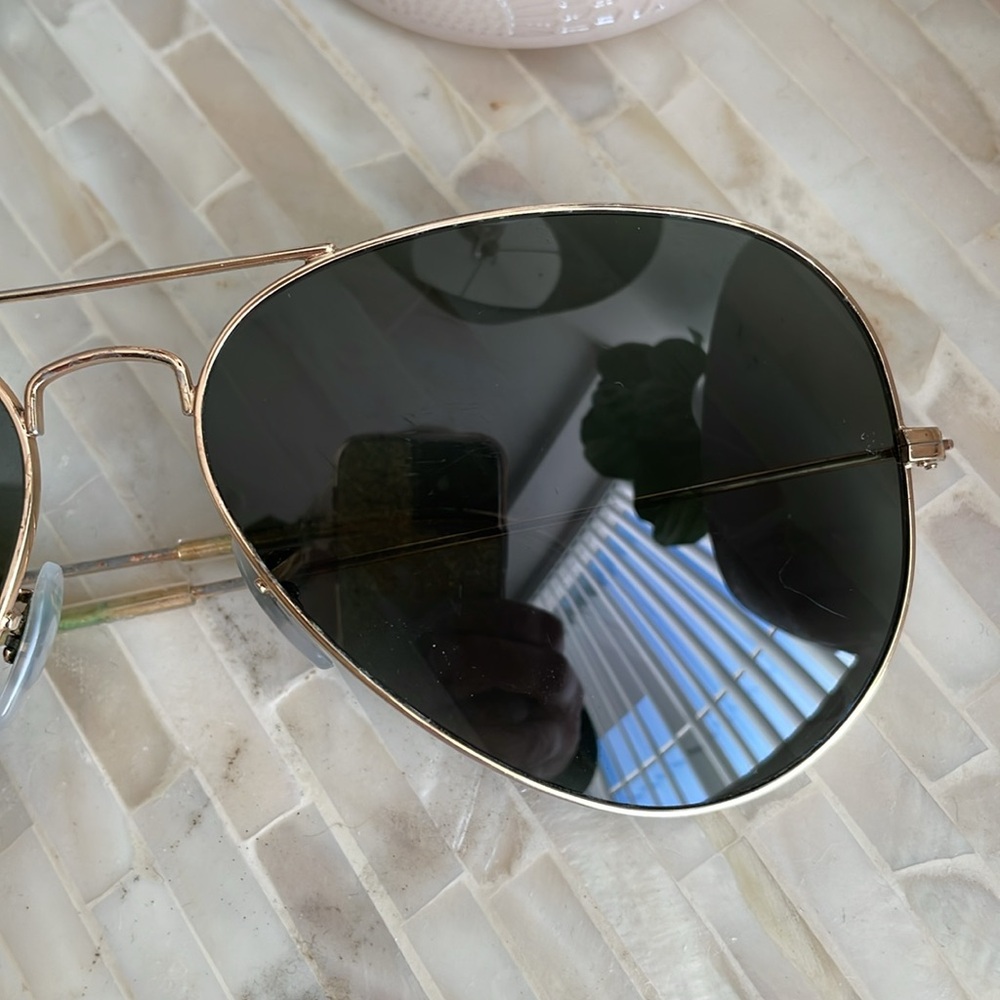 😎Ray-Ban P Aviator Sunglasses - gold Frame - Picture 5 of 6